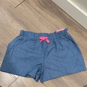 Cynthia Rowley Blue Shorts with Pink Bow